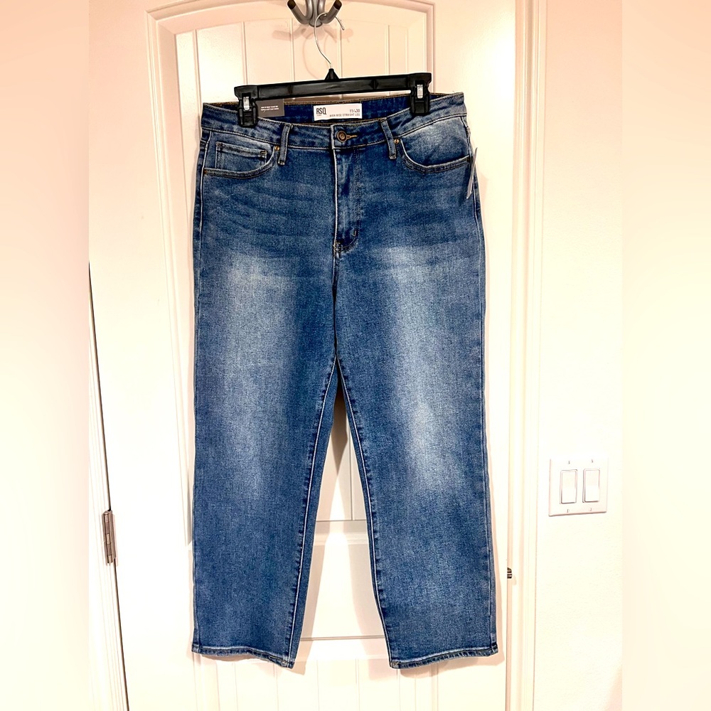 RSQ JEANS high rise straight leg size 11/30 NWT